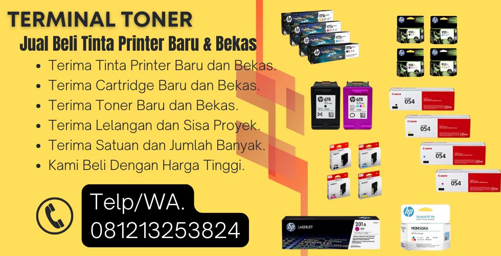 TERMINAL TONER | JUAL BELI TINTA BARU DAN BEKAS